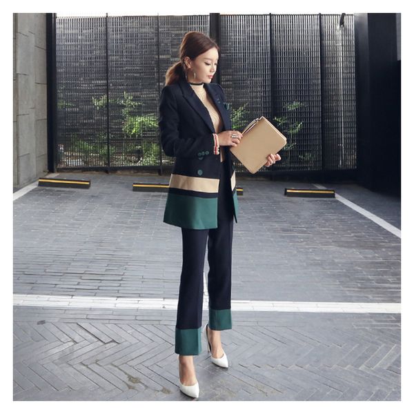 new women's suit two-piece suit (jacket + pants) women's slim fashion business suits, White
new women's suit two-piece suit (jacket + pants) women's slim fashion business suits, White