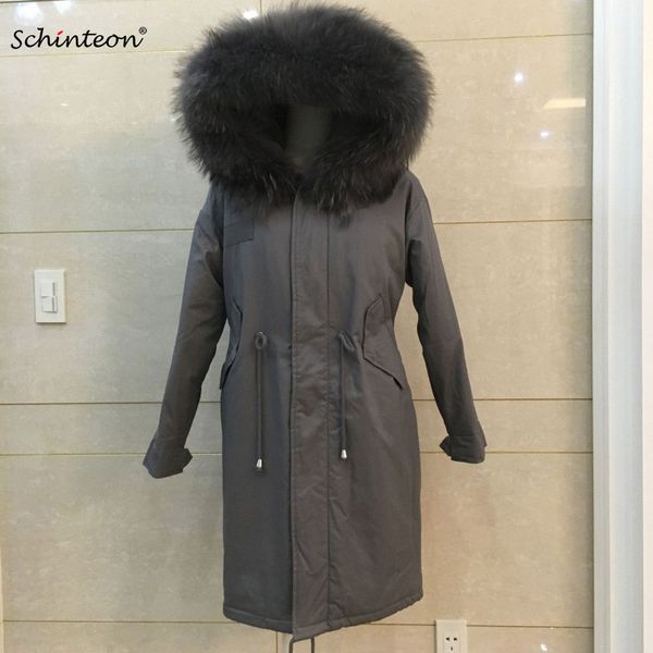 2019 new women down jacket with 100% real big raccoon fur trim hood adjustable waist warm winter outwear coat detachable liner, Black
2019 new women down jacket with 100% real big raccoon fur trim hood adjustable waist warm winter outwear coat detachable liner, Black