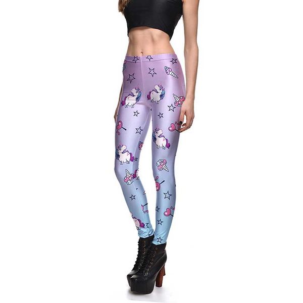 women fashion cartoon unicorn printing yoga pants fitness legging cute polyester elastic waist high waist sport full pants, White;red
women fashion cartoon unicorn printing yoga pants fitness legging cute polyester elastic waist high waist sport full pants, White;red