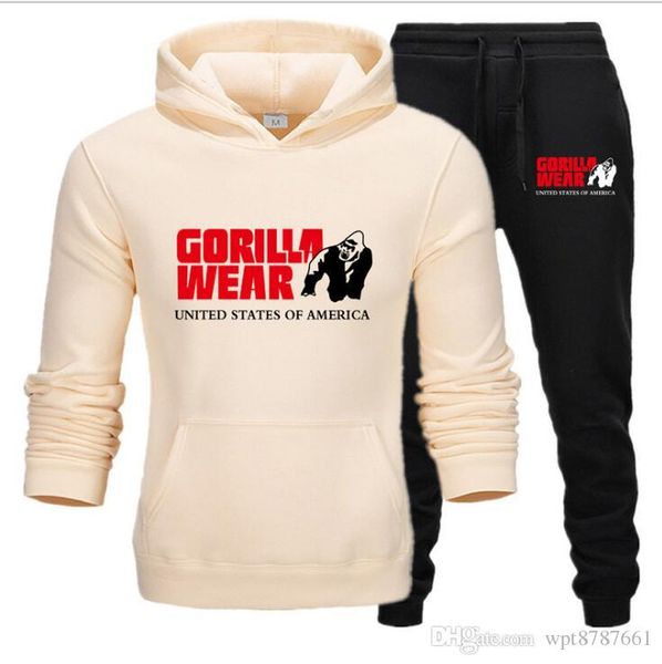 brand new men set fashion autumn spring sporting suit sweatshirt +sweatpants 2 pieces mens clothing sportswear male tracksuit, Gray
brand new men set fashion autumn spring sporting suit sweatshirt +sweatpants 2 pieces mens clothing sportswear male tracksuit, Gray