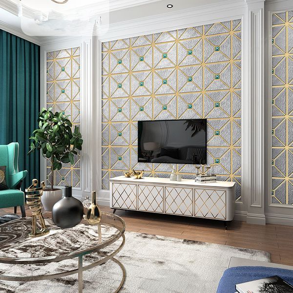 european tv background wall deerskin wallpaper living room atmosphere non-woven plaid wallpaper 3d stereo french light luxury
european tv background wall deerskin wallpaper living room atmosphere non-woven plaid wallpaper 3d stereo french light luxury