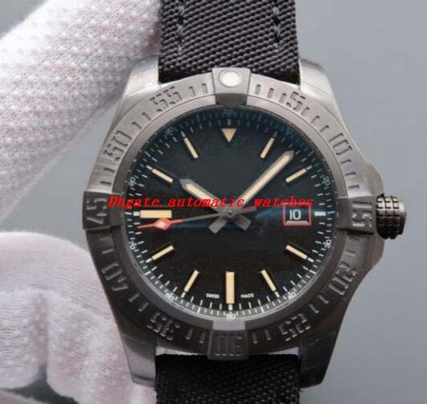 luxury watch blackbird mechanical nylon strap 44mm black titanium mens watch v1731110 automatic fashion men's watches wristwatch, Slivery;brown
luxury watch blackbird mechanical nylon strap 44mm black titanium mens watch v1731110 automatic fashion men's watches wristwatch, Slivery;brown