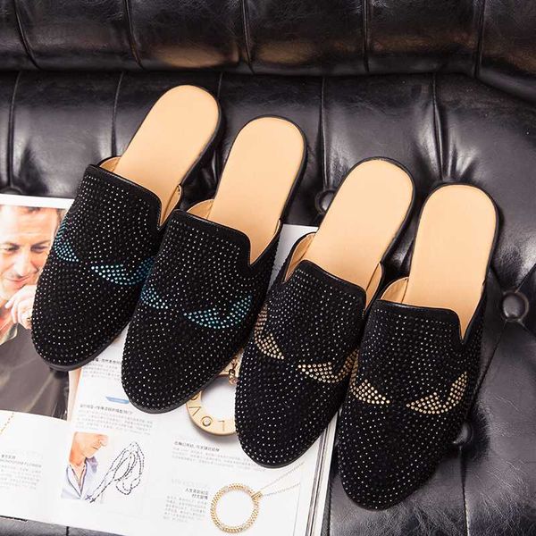 men's sneakers summer slippers half drag leather half shoes for men loafers casual moccasins zapatos de hombre tenis masculino, Black
men's sneakers summer slippers half drag leather half shoes for men loafers casual moccasins zapatos de hombre tenis masculino, Black