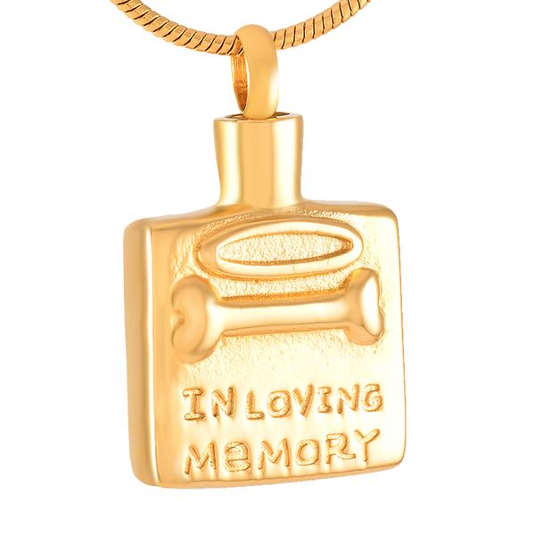 new z354 gold dog bone &square stainless steel memorial urn necklace for pet cremation ashes jewelry - engraving, Silver
new z354 gold dog bone &square stainless steel memorial urn necklace for pet cremation ashes jewelry - engraving, Silver