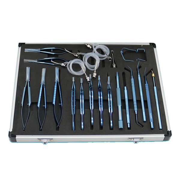 титановый сплав 21pcs катаракта комплект офтальмологический хирургический офтальмологический kit инструмент
титановый сплав 21pcs катаракта комплект офтальмологический хирургический офтальмологический kit инструмент