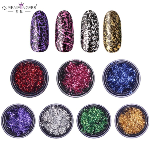 queen fingers 7 colors nail art wire flakes 0.2g foil sticker strip gold purple silver nail decoration decal, Black
queen fingers 7 colors nail art wire flakes 0.2g foil sticker strip gold purple silver nail decoration decal, Black