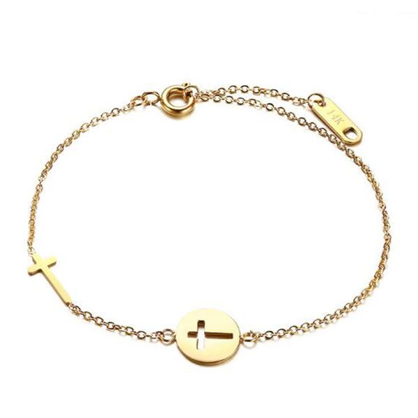 womens cross heart charm stainless steel anklet link chain wrist band bracelet 18k gold plated, Black
womens cross heart charm stainless steel anklet link chain wrist band bracelet 18k gold plated, Black