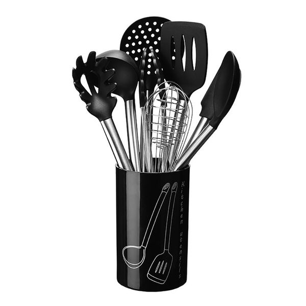1/9pcs silicone kitchen set kitchen utensils cooking sets kitchen kit gadgets tools with holder box nonstick spatual spoon ladle
1/9pcs silicone kitchen set kitchen utensils cooking sets kitchen kit gadgets tools with holder box nonstick spatual spoon ladle