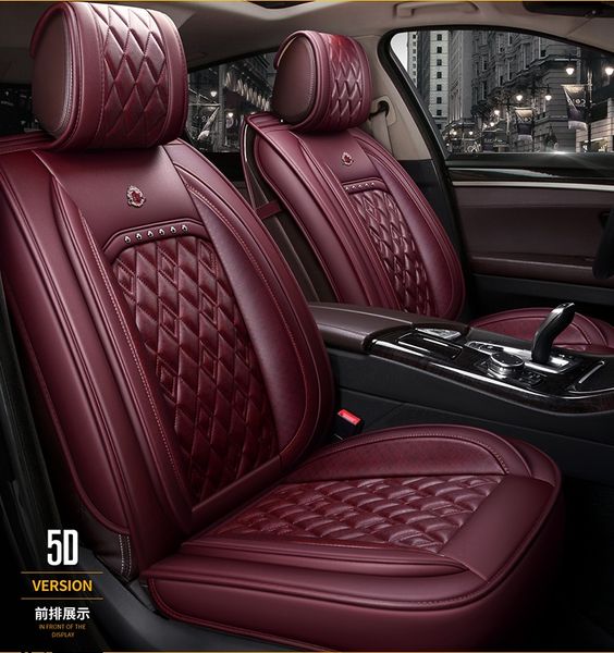 

Universal Fit Car Interior Accessories Seat Covers For Sedan PU Leather Adjuatable Five Seats Free Shipping Design Seat Cover For SUV LDJ003