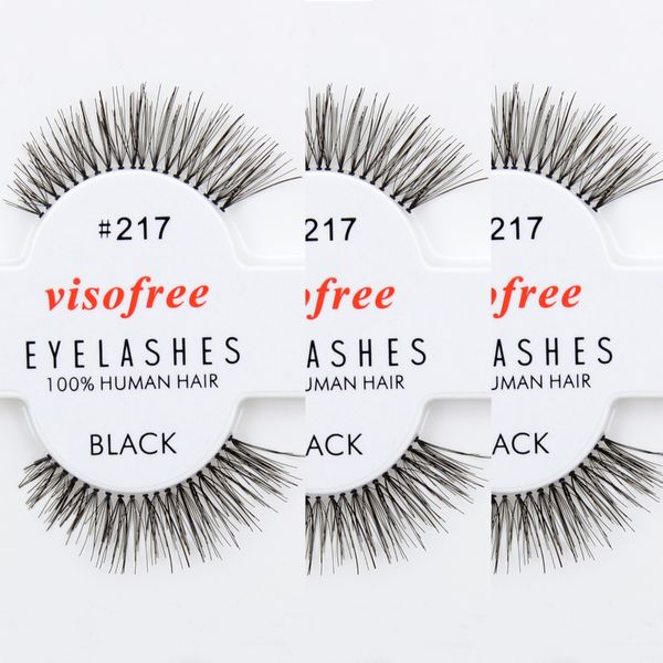 12 pairs/lot eyelashes 100% human hair handmade false eyelashes messy nature eye lashes #217 maquiagem
12 pairs/lot eyelashes 100% human hair handmade false eyelashes messy nature eye lashes #217 maquiagem