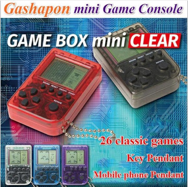 2020 New Mini Handheld Video Game Console Portable Retro 26 In 1 Model Key Chain Lcd Game Player For Game 5.5*3.6cm