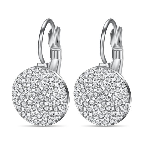 new fashion crystal earring new fashion earring white & black crystal earrings for women french lever back, Silver
new fashion crystal earring new fashion earring white & black crystal earrings for women french lever back, Silver