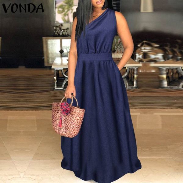 casual dresses women demin dress one-shoulder maxi long vonda 2021 summer holiday sundress loose vestidos plus size, Black;gray
casual dresses women demin dress one-shoulder maxi long vonda 2021 summer holiday sundress loose vestidos plus size, Black;gray