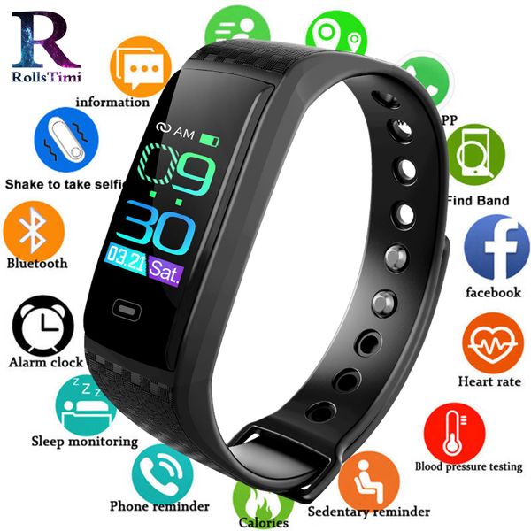 rollstimi men smart watches waterproof sports wristband women fitness tracker heart rate smart bracelets, Slivery;brown
rollstimi men smart watches waterproof sports wristband women fitness tracker heart rate smart bracelets, Slivery;brown