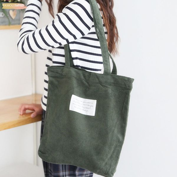 vintage versatile corduroy single shoulder cotton cloth with five colors women letter casual fashion hand bags girls simple bag
vintage versatile corduroy single shoulder cotton cloth with five colors women letter casual fashion hand bags girls simple bag