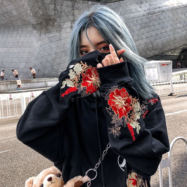 2019 men hip hop hoodie sweatshirt embroidered floral full moon rabbit harajuku streetwear hoodie pullover cotton autumn hipster, Black
2019 men hip hop hoodie sweatshirt embroidered floral full moon rabbit harajuku streetwear hoodie pullover cotton autumn hipster, Black