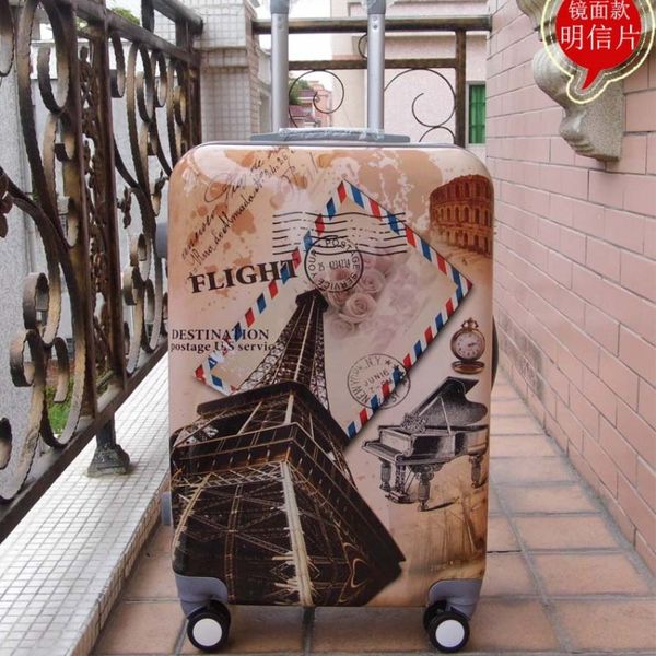 20'' 24'' women vintage design rolling luggage/girl abs+pc retro eiffel tower suitcase/spinner wheels trolley pull rod t
20'' 24'' women vintage design rolling luggage/girl abs+pc retro eiffel tower suitcase/spinner wheels trolley pull rod t
