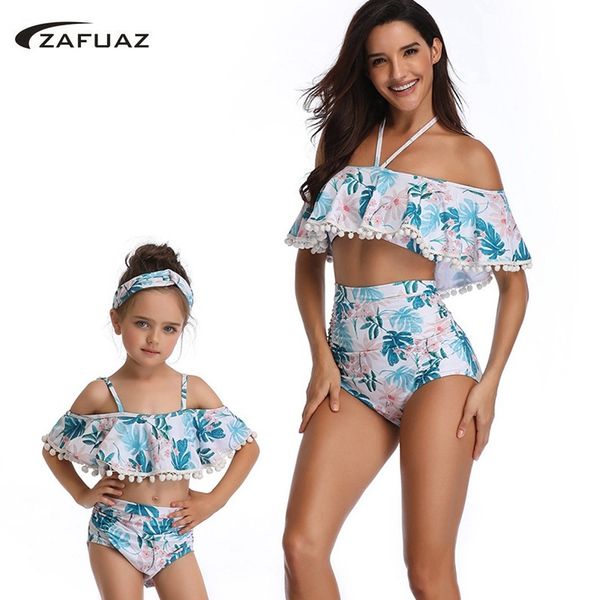 mom baby ruffle swimwear 2 piece swimsuit 2020 vintage print mommy and me plus size beach halter high waist bathing suit xl, White;black
mom baby ruffle swimwear 2 piece swimsuit 2020 vintage print mommy and me plus size beach halter high waist bathing suit xl, White;black