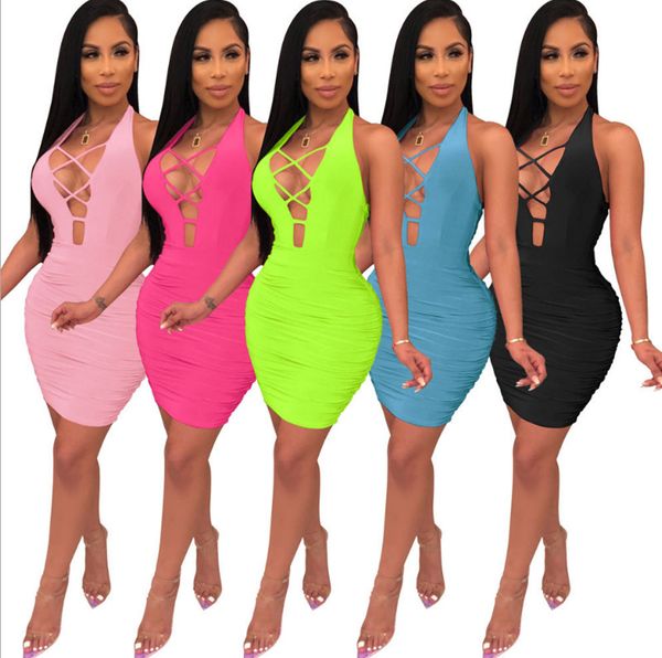 women sexyclub dresses halter deep v neck bandage hollow out sleeveless backless dresses summer clothes fashion skinny dress new style 658, Black;gray
women sexyclub dresses halter deep v neck bandage hollow out sleeveless backless dresses summer clothes fashion skinny dress new style 658, Black;gray
