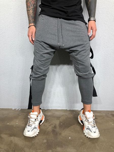 designer casual pants solid color pocket drawstring homme clothing sports style straight casual apparel mens fashion, Black
designer casual pants solid color pocket drawstring homme clothing sports style straight casual apparel mens fashion, Black
