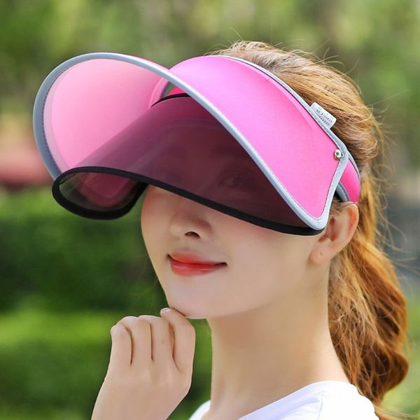 women summer ice silk open double visor sun hat adjustable clip-on wide brim anti-uv cycling outdoor beach baseball cap, Blue;gray
women summer ice silk open double visor sun hat adjustable clip-on wide brim anti-uv cycling outdoor beach baseball cap, Blue;gray