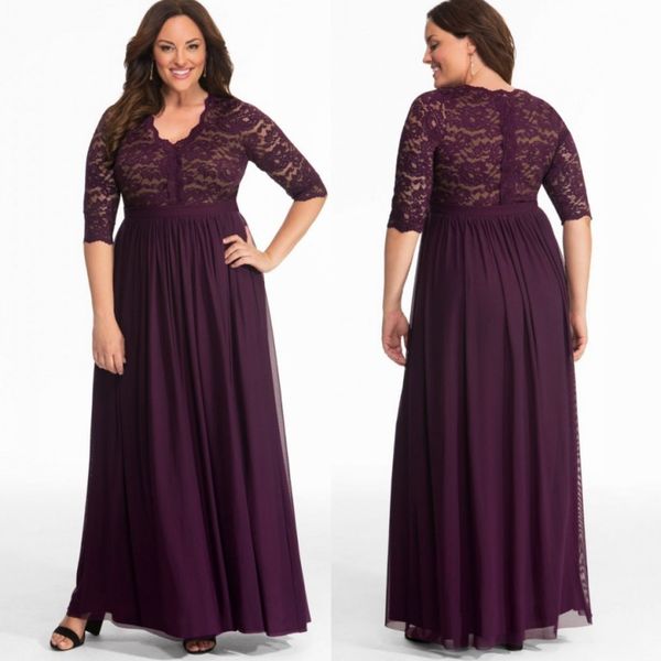 elegant plus size mother of the bride dresses v neck half sleeves wedding guest dress chiffon floor length a line evening gowns, Black;red
elegant plus size mother of the bride dresses v neck half sleeves wedding guest dress chiffon floor length a line evening gowns, Black;red