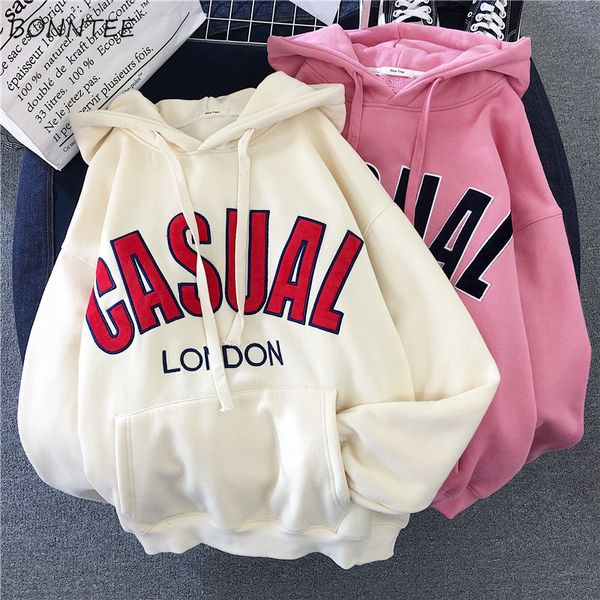 hoodies women letter thicker plus velvet warm pockets hooded womens korean style harajuku female leisure pullover, Black
hoodies women letter thicker plus velvet warm pockets hooded womens korean style harajuku female leisure pullover, Black