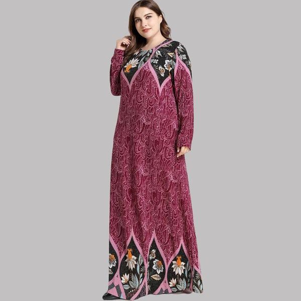 ethnic clothing loose causal maxi dress long sleeves o neck a line women plus size printed muslim dubai turkey abaya modest wear, Red
ethnic clothing loose causal maxi dress long sleeves o neck a line women plus size printed muslim dubai turkey abaya modest wear, Red