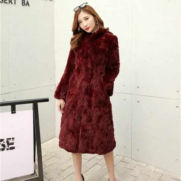 x-long 110 cm natural rex fur coats outerwear women stand collar full sleeve real fur jacket 2018 autumn winter plus size, Black
x-long 110 cm natural rex fur coats outerwear women stand collar full sleeve real fur jacket 2018 autumn winter plus size, Black