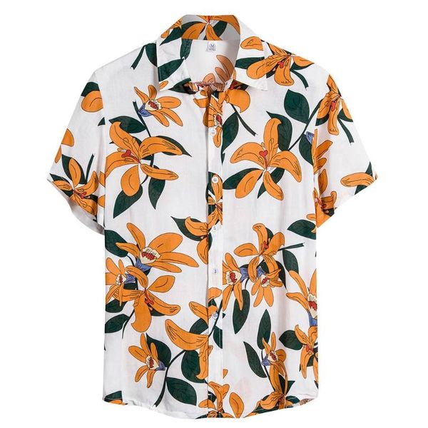 men's casual shirts short sleeve men shirt hawaiian summer floral print button dress mens regular fit camisa masculina, White;black
men's casual shirts short sleeve men shirt hawaiian summer floral print button dress mens regular fit camisa masculina, White;black