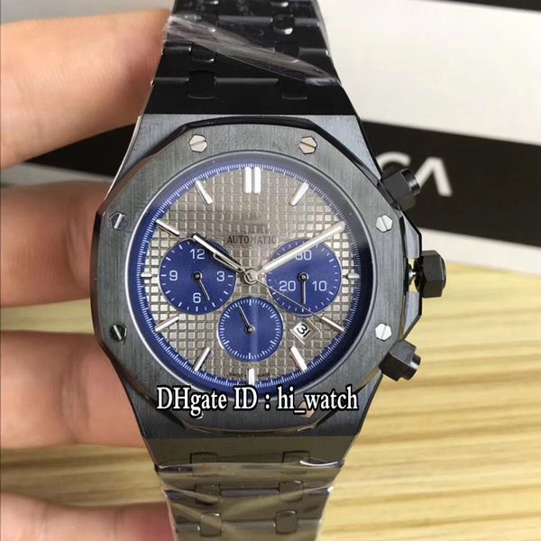 new royal 26331st pvd black steel gray texture dial blue subdial miyota quartz chronograph mens watch satch watches hi_watch b21de5, Slivery;brown
new royal 26331st pvd black steel gray texture dial blue subdial miyota quartz chronograph mens watch satch watches hi_watch b21de5, Slivery;brown