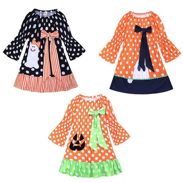 girls halloween printed dress 3 design flare sleeve pumpkin ghost dot printed dress kids designer girls outfits bow tie dress 9m-6t, Red;yellow
girls halloween printed dress 3 design flare sleeve pumpkin ghost dot printed dress kids designer girls outfits bow tie dress 9m-6t, Red;yellow