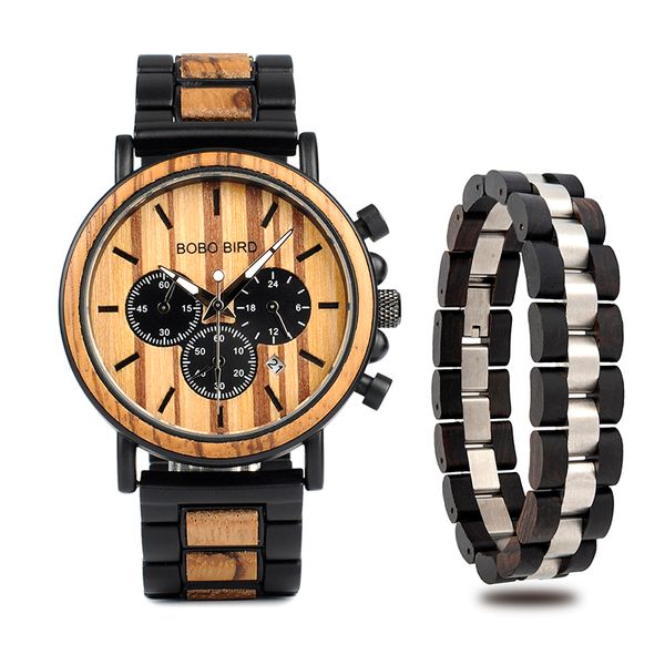 bobo bird wooden men watch +wood bracelet gifts suit quartz wristwatches timepiece chronograph luminous relogio masculino in box, Slivery;brown
bobo bird wooden men watch +wood bracelet gifts suit quartz wristwatches timepiece chronograph luminous relogio masculino in box, Slivery;brown