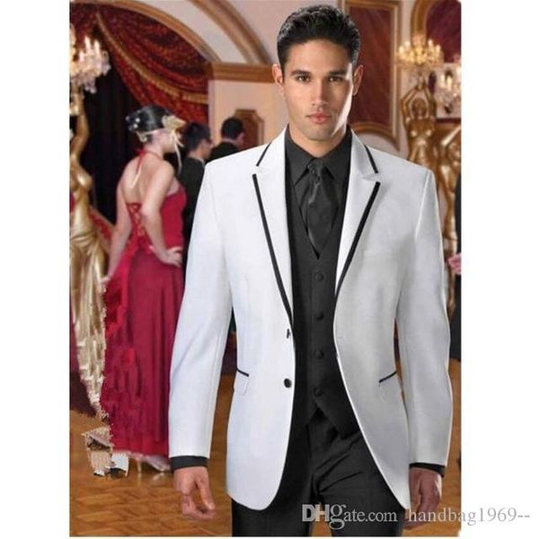 two button white groom tuxedos notch lapel groomsmen man mens wedding suits (jacket+pants+vest+tie) d:169, Black;gray
two button white groom tuxedos notch lapel groomsmen man mens wedding suits (jacket+pants+vest+tie) d:169, Black;gray