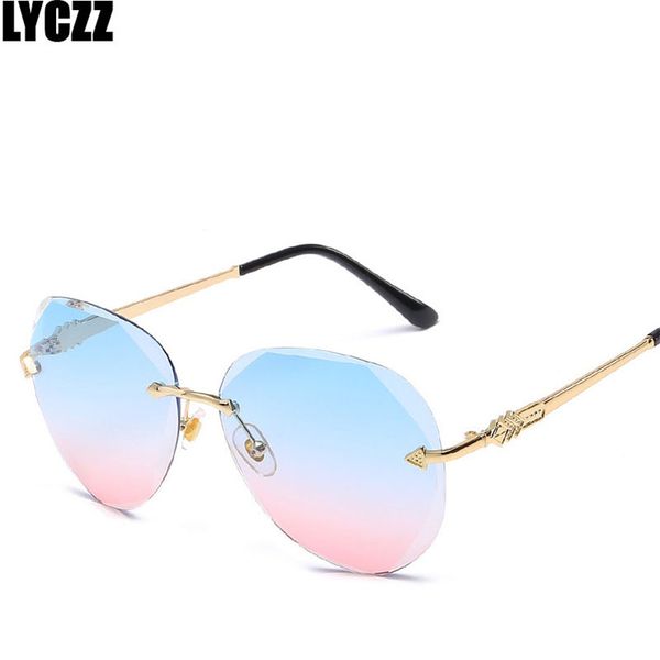 lyczz women rimless sunglasses transparent lens shade glasses ladies metal frame oversized sunglass uv400 lunette de vue femme, White;black
lyczz women rimless sunglasses transparent lens shade glasses ladies metal frame oversized sunglass uv400 lunette de vue femme, White;black