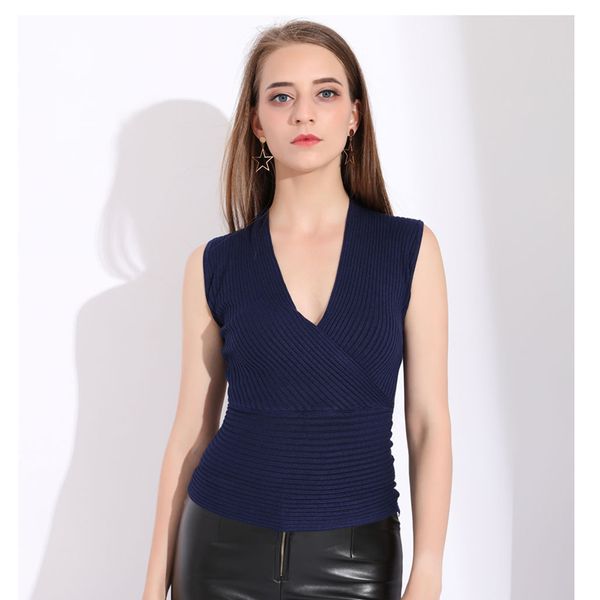 women's vests nora twips autumn women knitted sweater solid skinny slim v neck pullovers, Black;white
women's vests nora twips autumn women knitted sweater solid skinny slim v neck pullovers, Black;white