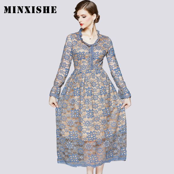 lace vintage party hollow autumn women dress long sleeve o-neck a-line elegant vestidos office lady maxi casual female dresses, Black;gray
lace vintage party hollow autumn women dress long sleeve o-neck a-line elegant vestidos office lady maxi casual female dresses, Black;gray