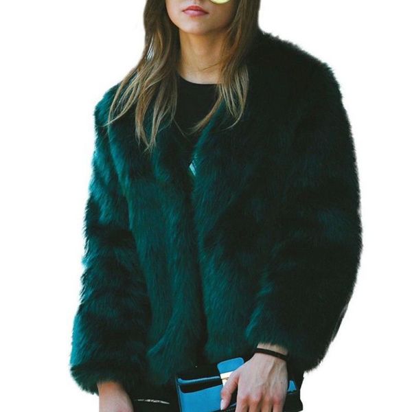 2019 women long sleeve faux fur winter fur coat outerwear ladies short style jacket fluffy warm overcoat overwear jacket, Black
2019 women long sleeve faux fur winter fur coat outerwear ladies short style jacket fluffy warm overcoat overwear jacket, Black