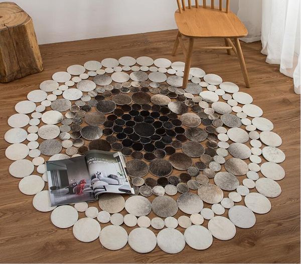 handmade carpet cowhide stitching round rug study computer chair living room coffee table floor mat bedroom bedside blanket
handmade carpet cowhide stitching round rug study computer chair living room coffee table floor mat bedroom bedside blanket