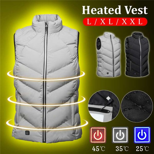 men heated vest women usb charging electric heated jacket coat clothing skiing winter warm heating pad body warmer coat, Gray;blue
men heated vest women usb charging electric heated jacket coat clothing skiing winter warm heating pad body warmer coat, Gray;blue