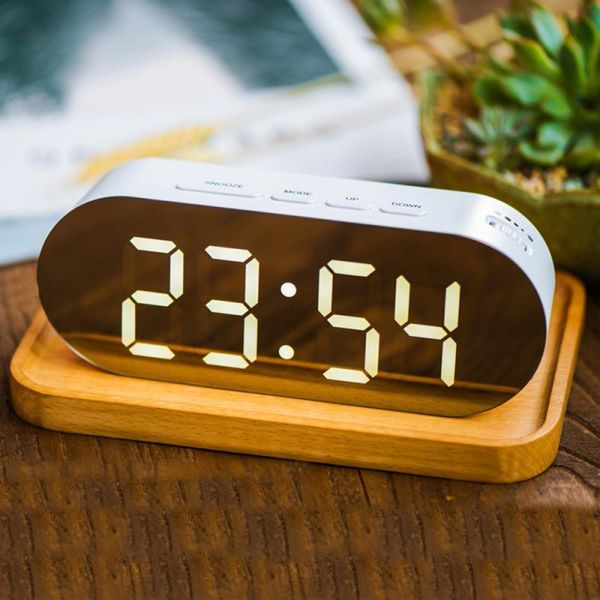 portable led alarm clock plug-in dual usb makeup mirror alarm clock desk gift led mirror home desk decor
portable led alarm clock plug-in dual usb makeup mirror alarm clock desk gift led mirror home desk decor