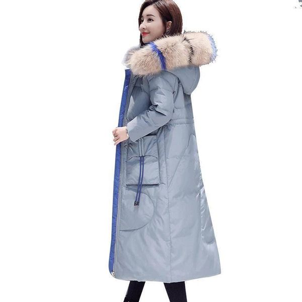 2019 winter new korean slim large natural fur collar hooded white duck down overcoat female puffer coat oversize parka m24, Black
2019 winter new korean slim large natural fur collar hooded white duck down overcoat female puffer coat oversize parka m24, Black