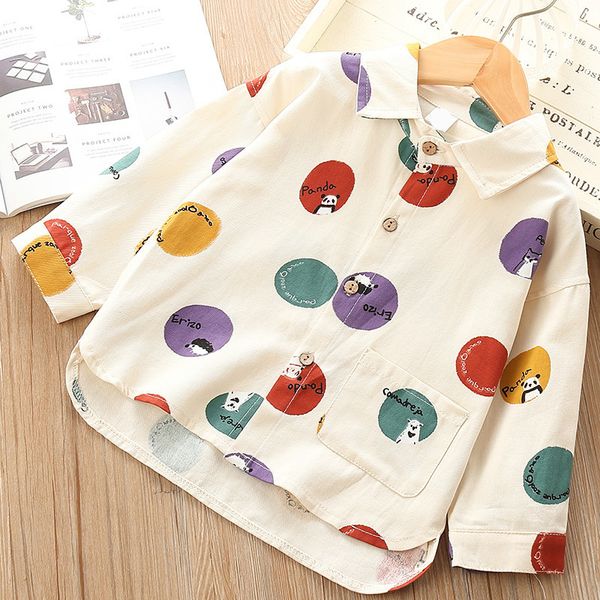 children baby's shirt autumn western style new style korean-style childrenswear long sleeve color polka dot girls girl's shirt f, White
children baby's shirt autumn western style new style korean-style childrenswear long sleeve color polka dot girls girl's shirt f, White