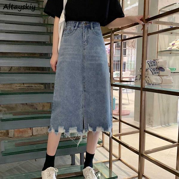 skirts women frayed hem retro ulzzang trendy summer chic all-match high waist mid-calf notched ladies skirt pocket slim street, Black
skirts women frayed hem retro ulzzang trendy summer chic all-match high waist mid-calf notched ladies skirt pocket slim street, Black