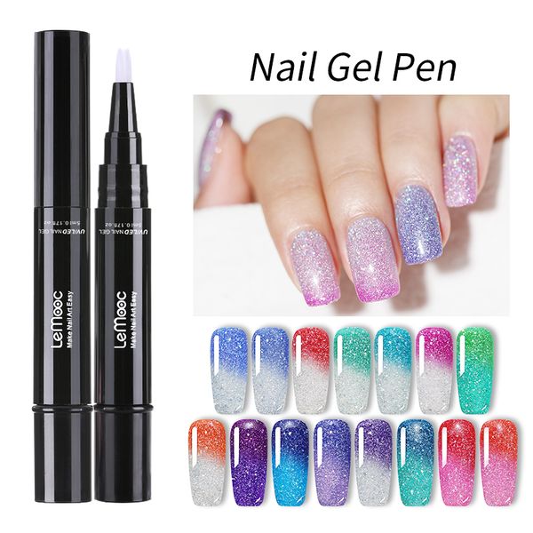 lemooc 5ml rainbow holographic nail gel polish pen thermal color change soak off uv gel polish vernis semi permanant laquer, Red;pink
lemooc 5ml rainbow holographic nail gel polish pen thermal color change soak off uv gel polish vernis semi permanant laquer, Red;pink