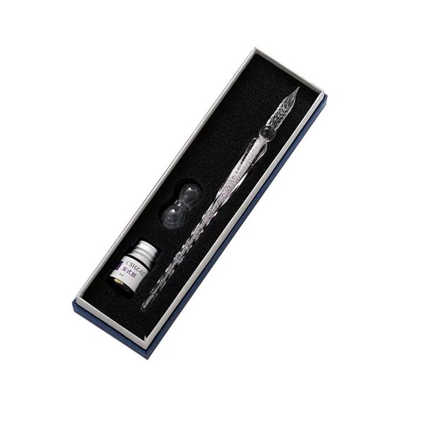 2021 gift pen creative crystal glass pens dipped ink writing boxes sets antique handmade signature pen starry sky handcraft, White
2021 gift pen creative crystal glass pens dipped ink writing boxes sets antique handmade signature pen starry sky handcraft, White