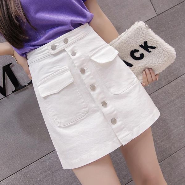 2020 new summer korean bodycon women denim a line mini pocket button package hip skirts female slim high waist jean skirt s315, Black
2020 new summer korean bodycon women denim a line mini pocket button package hip skirts female slim high waist jean skirt s315, Black