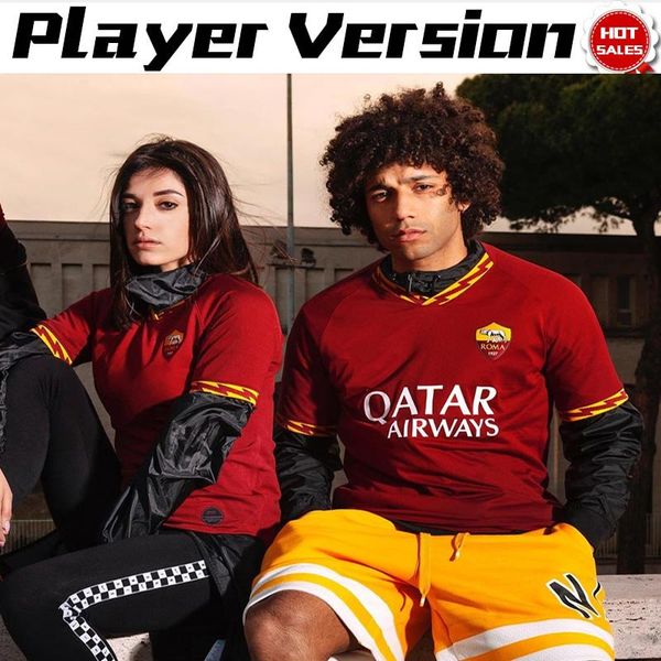 2019 player version roma home soccer jerseys #16 de rossi 19/20 a.s.roma soccer shirts #9 dzeko #92 el shaarawy football uniforms customized, Black;yellow
2019 player version roma home soccer jerseys #16 de rossi 19/20 a.s.roma soccer shirts #9 dzeko #92 el shaarawy football uniforms customized, Black;yellow