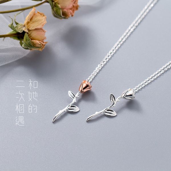 bbabydxudzhi 925 sterling silver jewelry romantic rose pendant necklace fashion jewelry for fashion women girlfriend lady gift
bbabydxudzhi 925 sterling silver jewelry romantic rose pendant necklace fashion jewelry for fashion women girlfriend lady gift