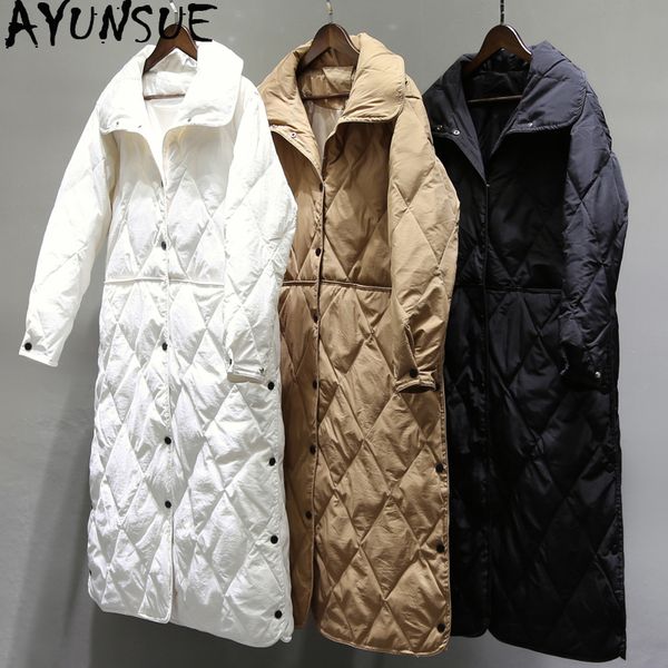 ayunsue women's down jacket 2020 autumn winter clothes women long ultra light puffer jacket white coat female parka kj4912, Black
ayunsue women's down jacket 2020 autumn winter clothes women long ultra light puffer jacket white coat female parka kj4912, Black
